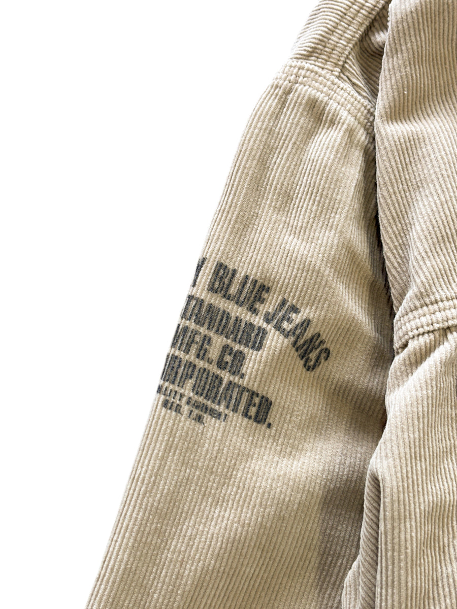 Vintage Kordhemd Beige L
