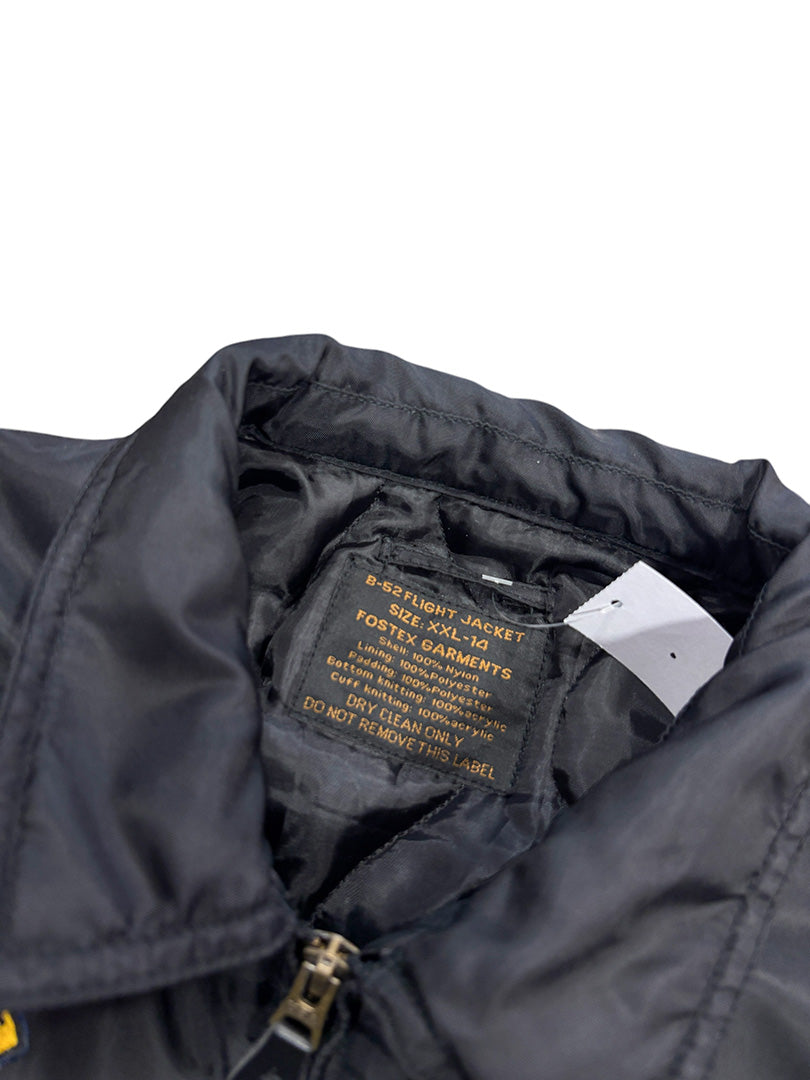 Vintage Fliegerjacke Schwarz S