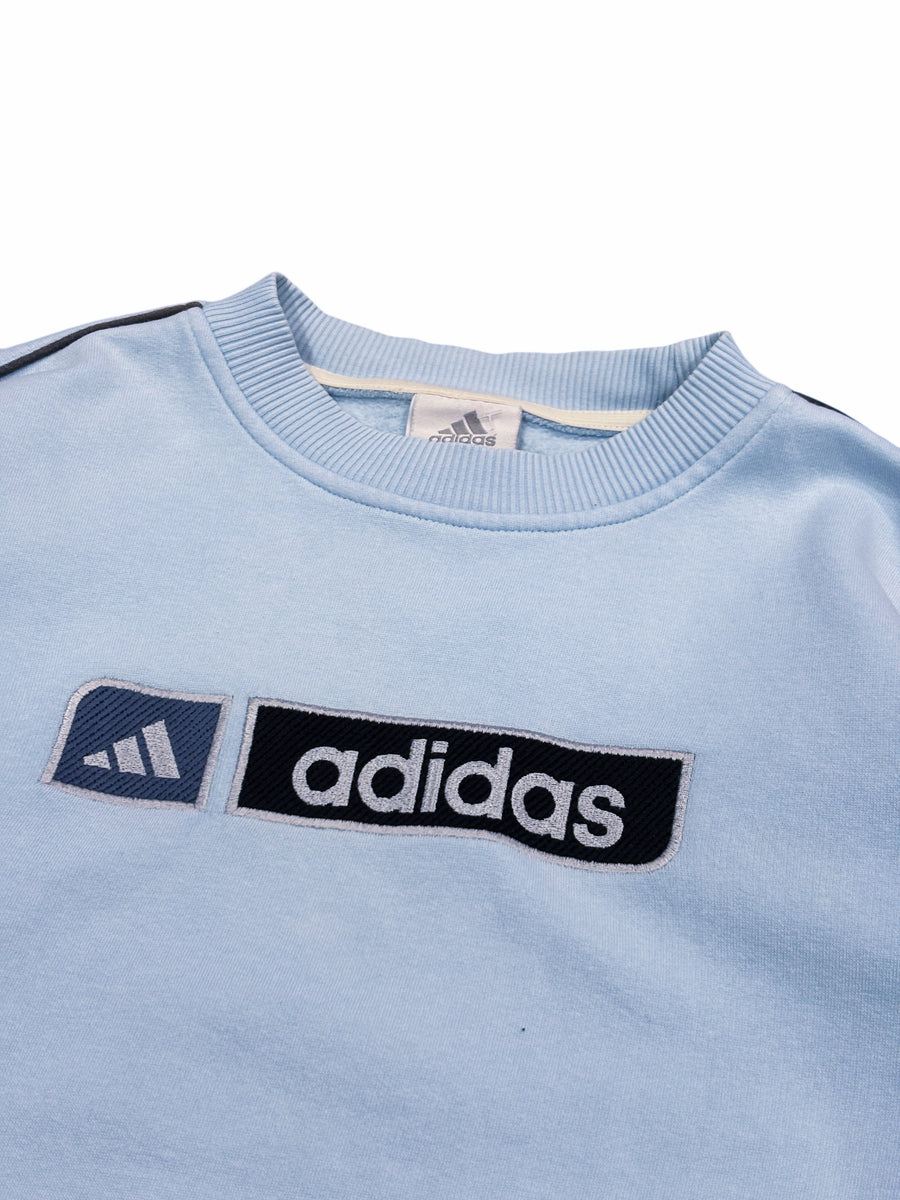 Vintage Adidas Sweatshirt Babyblue S