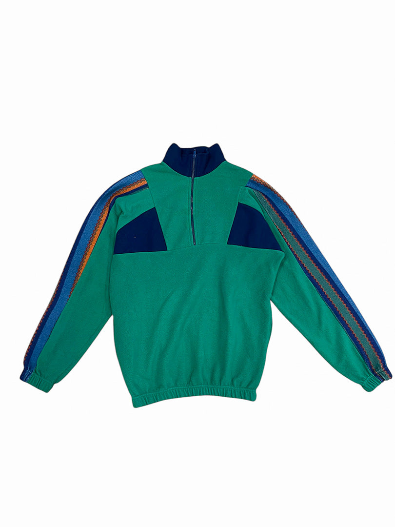 Vintage Fleece Half-Zip Grün L/XL