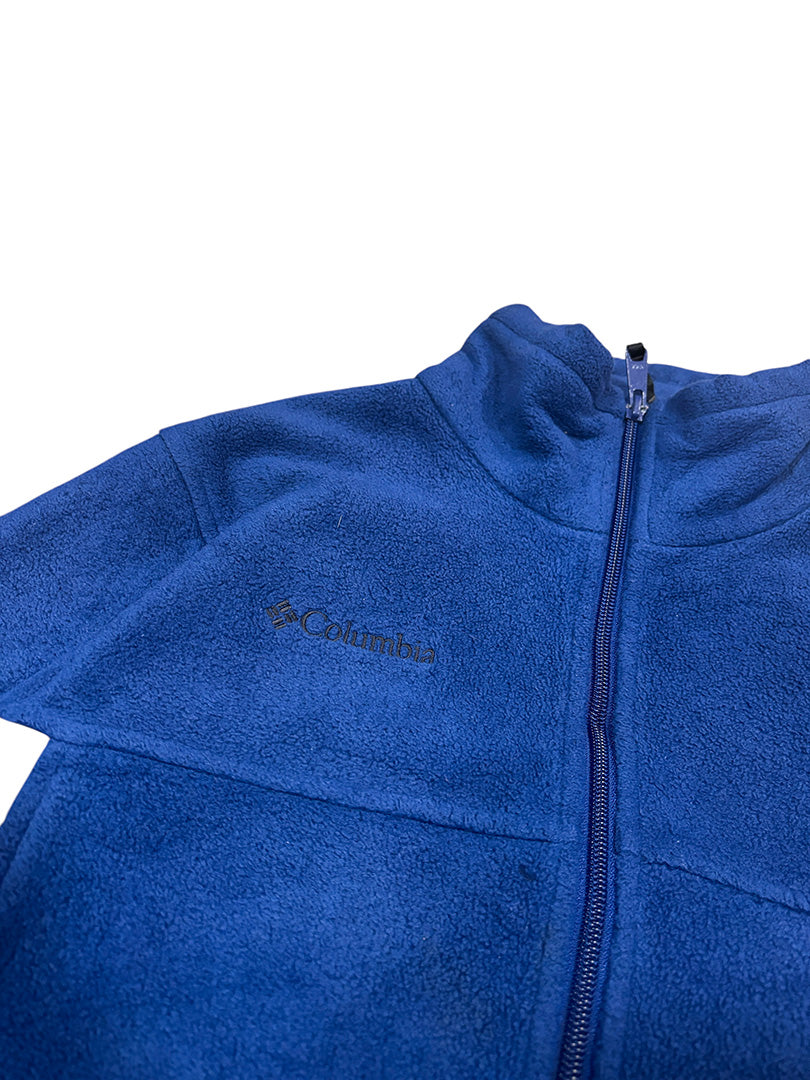 Vintage Columbia Fleece Zip-Jacke Drunkelblau S-M