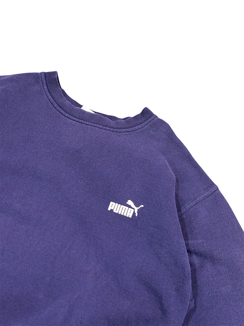 Vintage Puma Sweatshirt Dunkelblau M