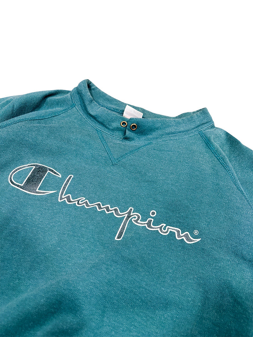 Vintage Champion Sweatshirt Türkis/Grün XL