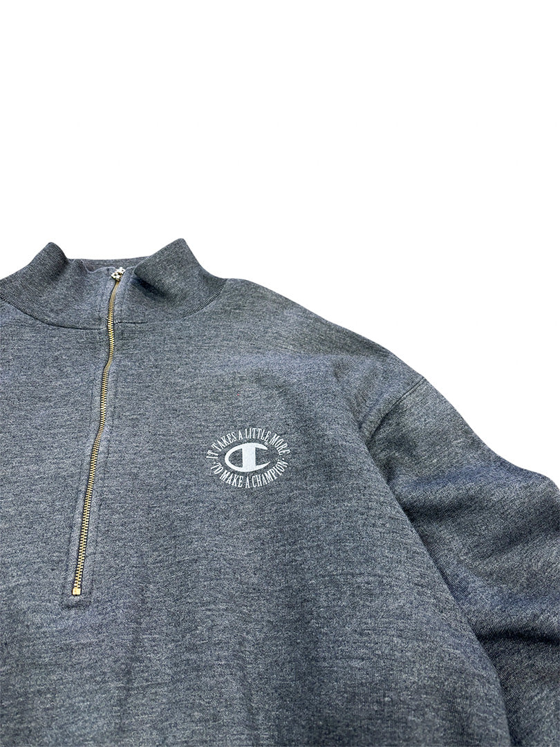 Vintage Champion Halfzip Grau XL