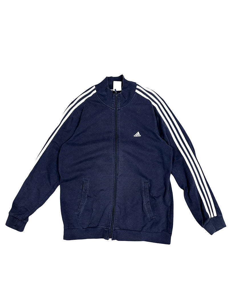 Vintage Adidas Sweatjacke Dunkelblau XL