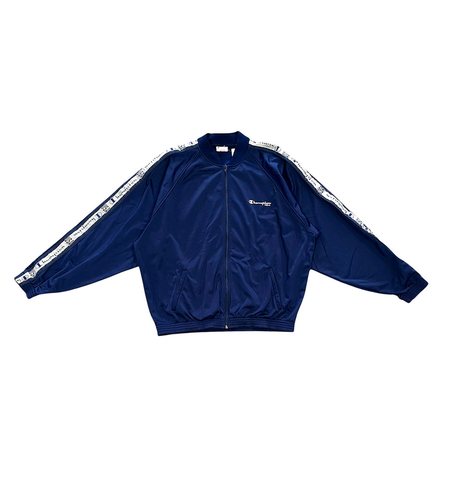 Vintage Champion Trainingsjacke Dunkelblau XL